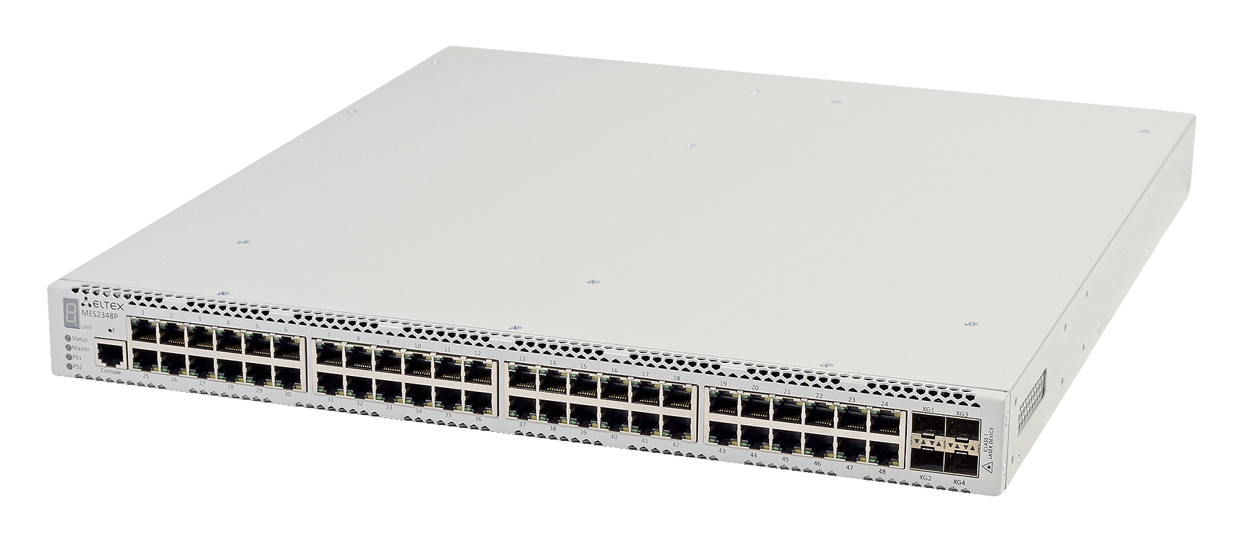 Ethernet-коммутатор MES2348P, 48xPoE/PoE+ (1G) + 4x1G/10G SFP+, L3, модульная система питания